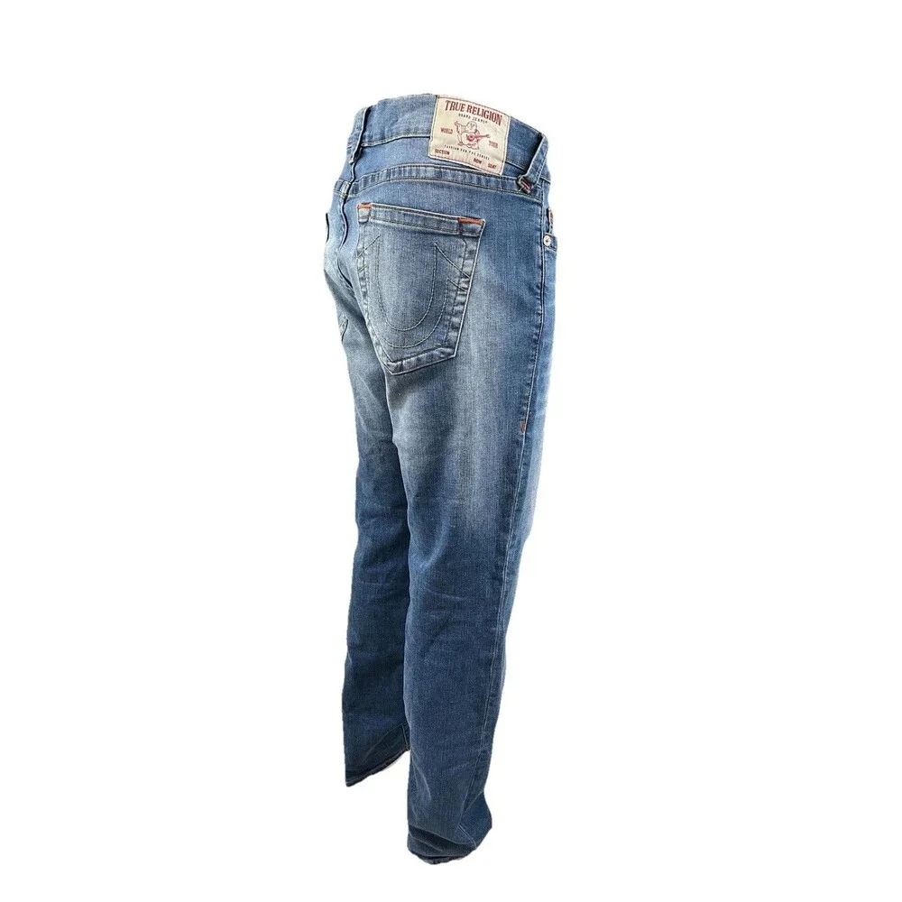 True Religion Rocco Relaxed Skinny Men's Jeans - Size 38-40 x 32 - Medium Wash